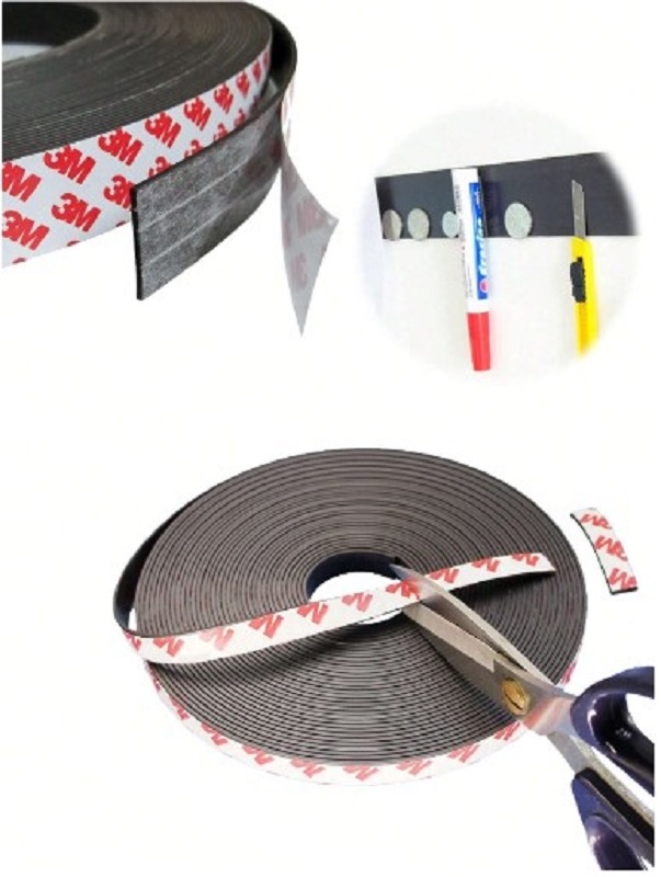 Cinta (3m) Tira Magnética Iman Con Adhesivo 2cm X 1mt
