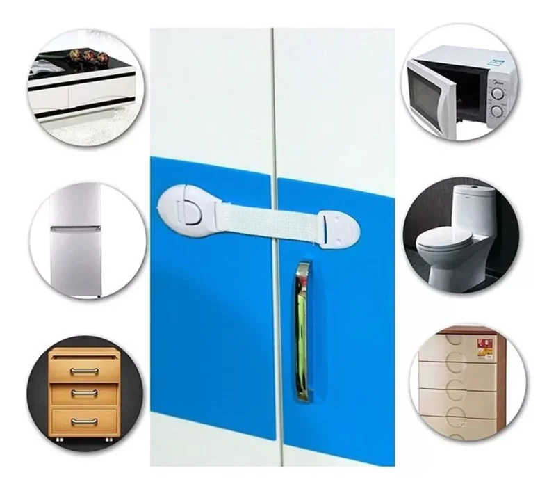 Seguro de Puertas y Gavetas para Bebes Seguridad Protección