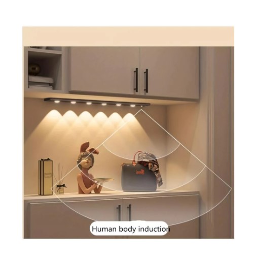 Lampara Led 40cm Iman Con Sensor, Recargable Closet Gabinete