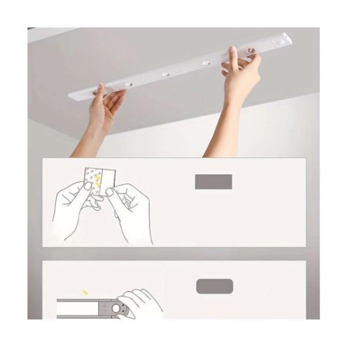 Lampara Led 40cm Iman Con Sensor, Recargable Closet Gabinete