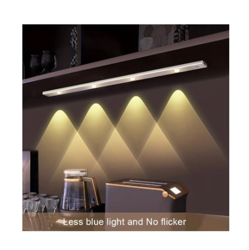 Lampara Led 40cm Iman Con Sensor, Recargable Closet Gabinete